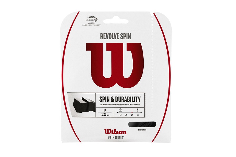 Теннисная струна Wilson Revolve Spin Black 1,25 (12,2 м)