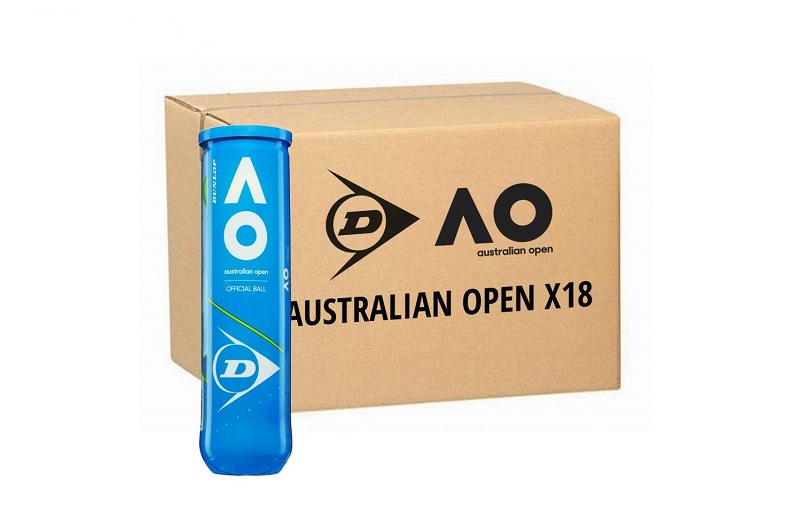 Теннисные мячи Dunlop Australian Open КОРОБКА (18 упак. по 4 мяча)