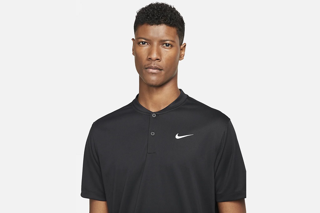 Футболка мужская Nike Court Dri-Fit Polo Blade Solid (черный)