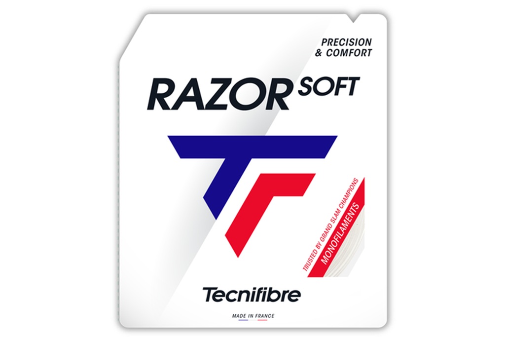 Теннисная струна Tecnifibre Razor Soft (12,2 м), белый