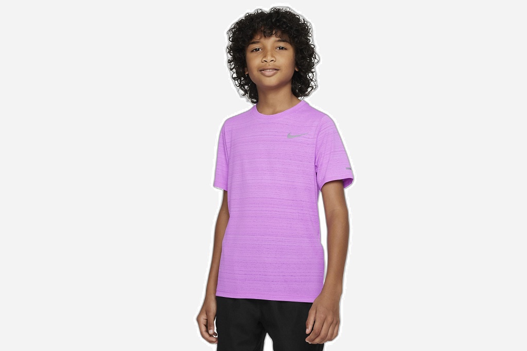 Футболка для мальчиков Nike Dri-Fit Miler (фиолетовый)