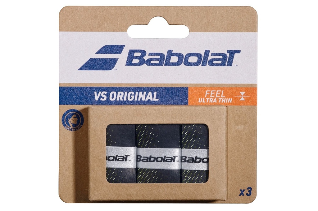 Намотка Babolat VS Original 3 штуки (черный/желтый)