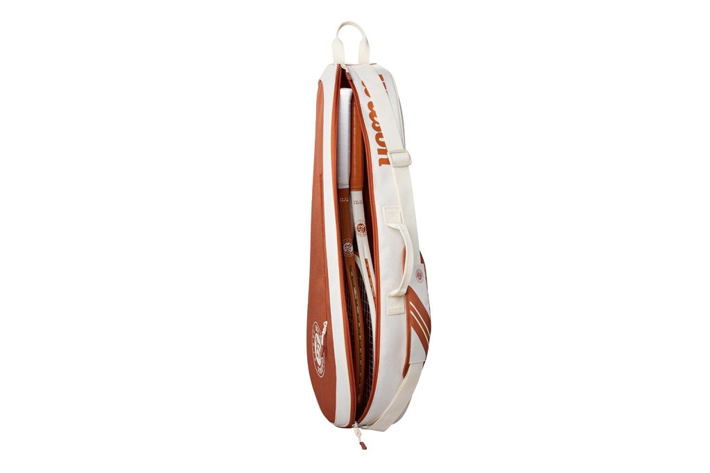 Сумка теннисная Wilson Roland Garros Team 3 Pack 2025 (бежевый/коричневый)