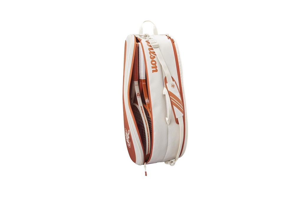 Сумка теннисная Wilson Roland Garros Team 6 Pack 2025 (бежевый/коричневый)