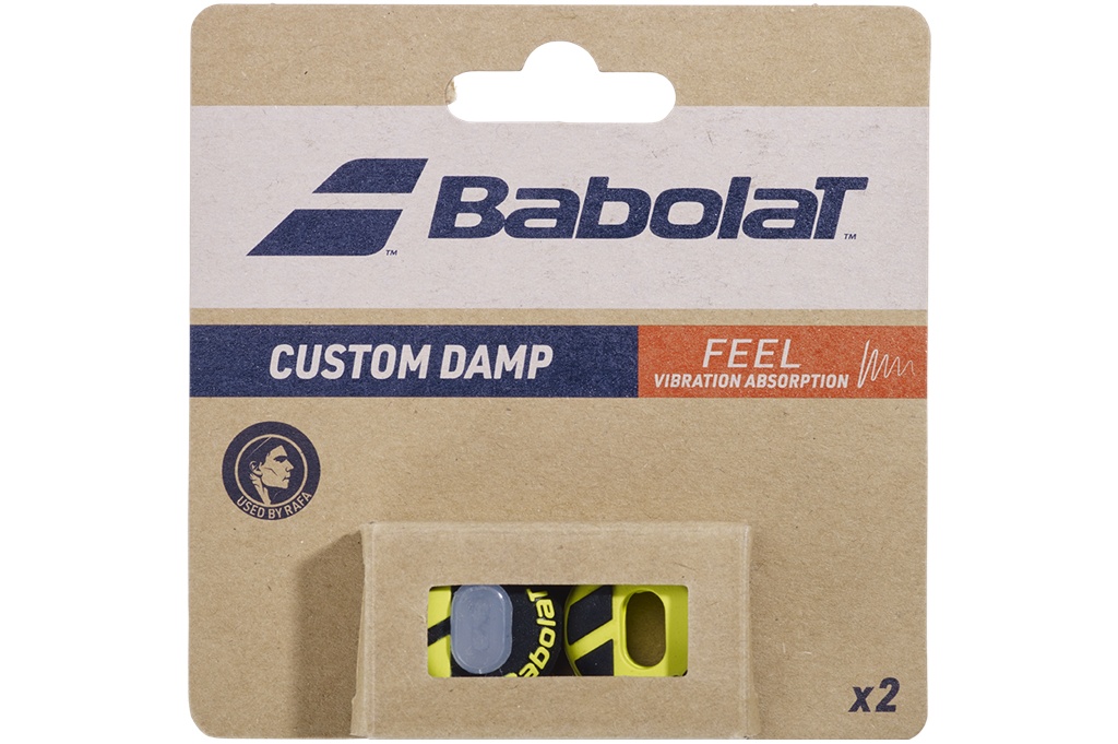Виброгаситель Babolat Custom Damp 2 шт (черный/желтый)