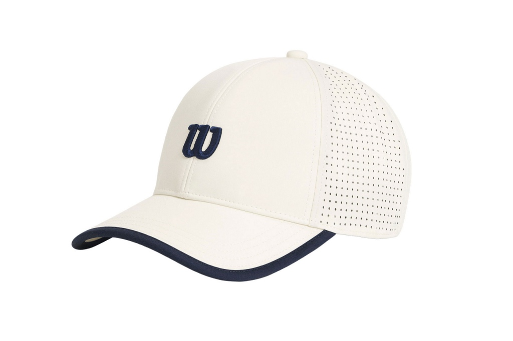 Бейсболка теннисная Wilson Structured Classic Cap (бежевый/синий)