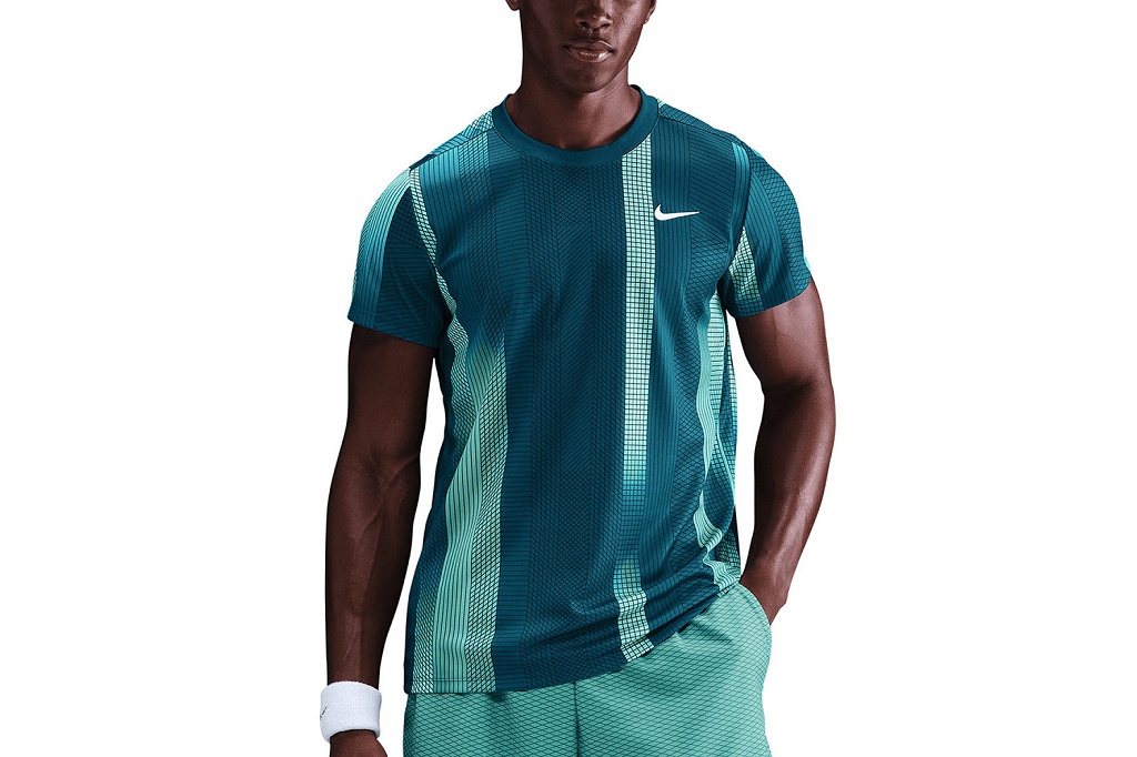 Футболка мужская Nike Court Dri-Fit Victory (синий/зеленый)