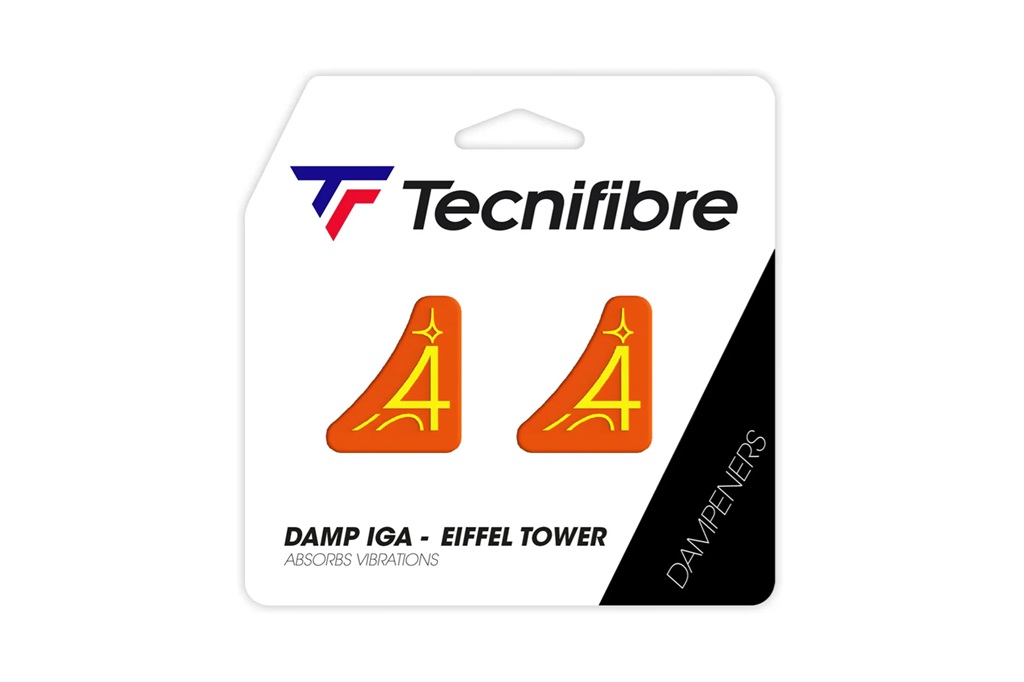 Виброгаситель Tecnifibre Damp Iga Eiffel Tower, 2 шт (оранжевый)
