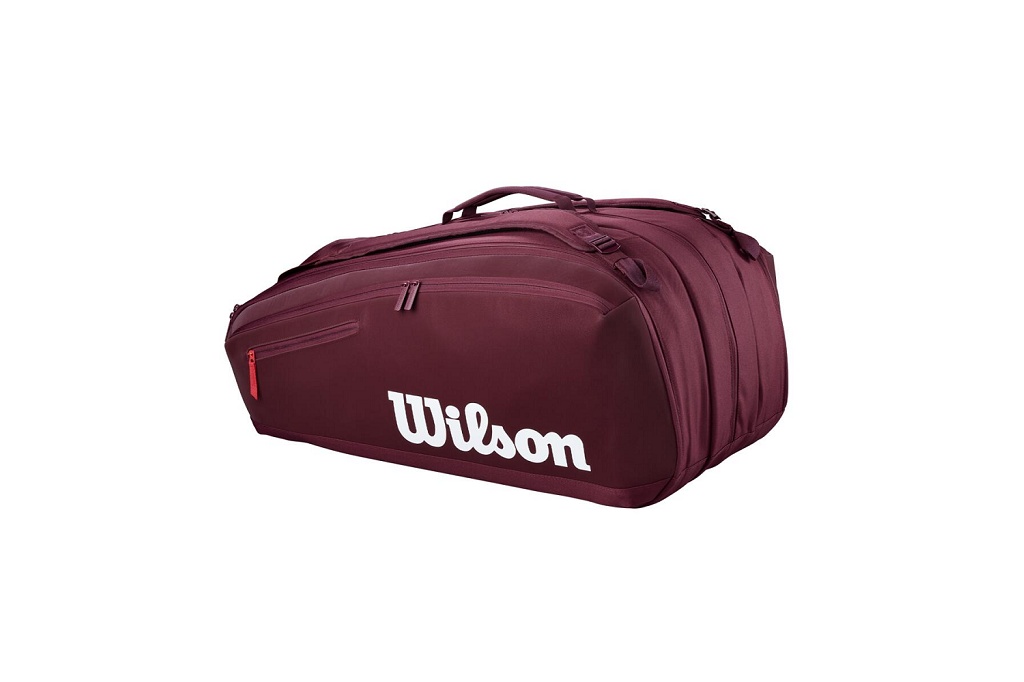 Сумка теннисная Wilson Defyer v1.0 15 Pack (бургунди)