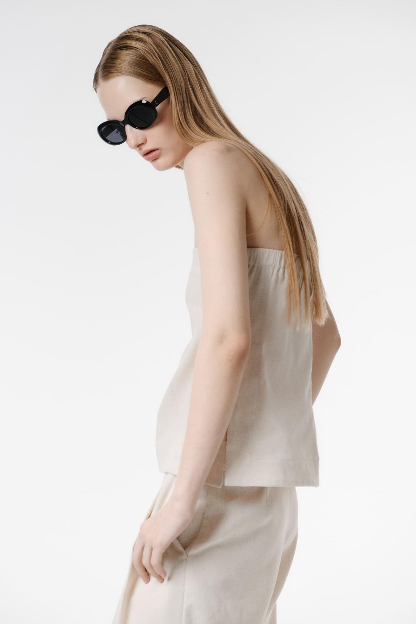 Топ-бандо из льна