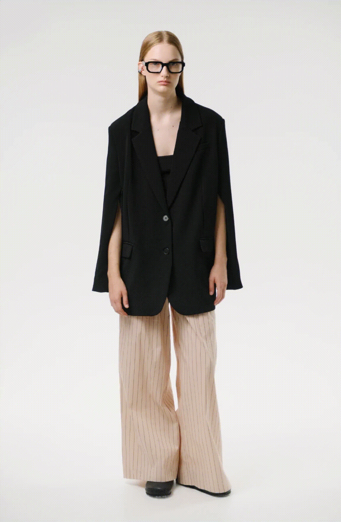 Брюки из хлопка с принтом