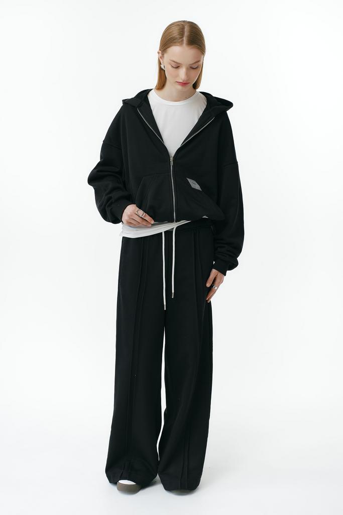 Худи на молнии в свободном крое