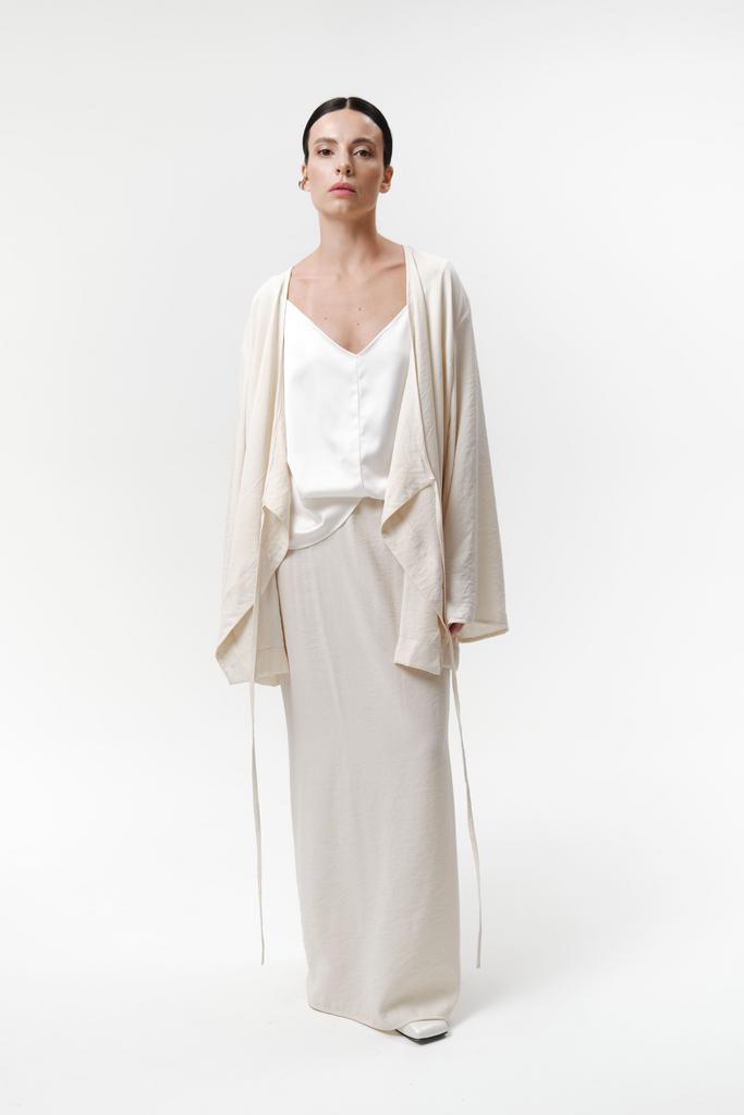 Бельевой топ в жемчужном атласе