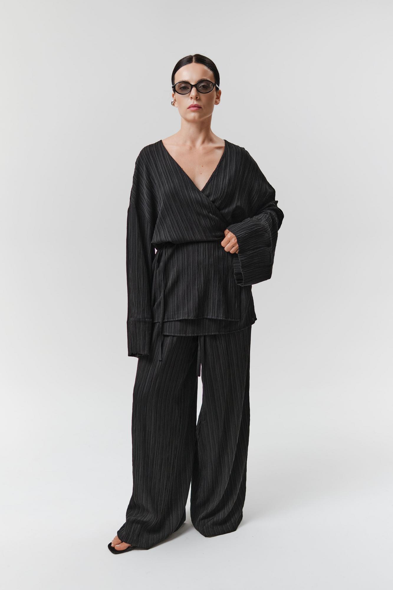 Блуза-кимоно в жатом хлопке