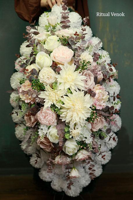 Ритуальный венок Premium "Касамари" высота 105 см