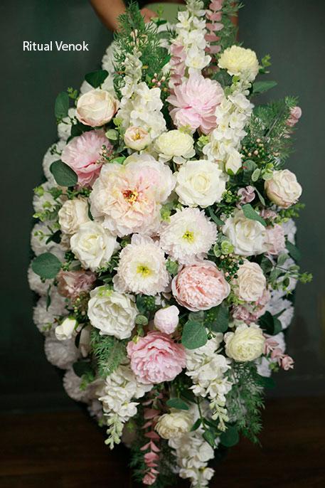 Траурный венок Premium "Ардея" , высота 105 см, ширина 60 см