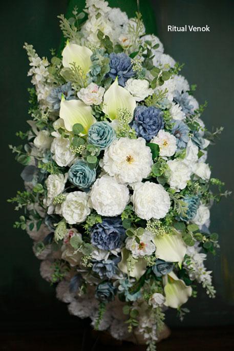 Ритуальный венок " Карвуд " высота 120см