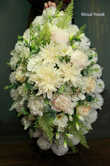 Ритуальный венок  "Шервуд" , высота 90см