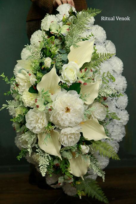 Ритуальный венок  "Шервуд" , высота 90см