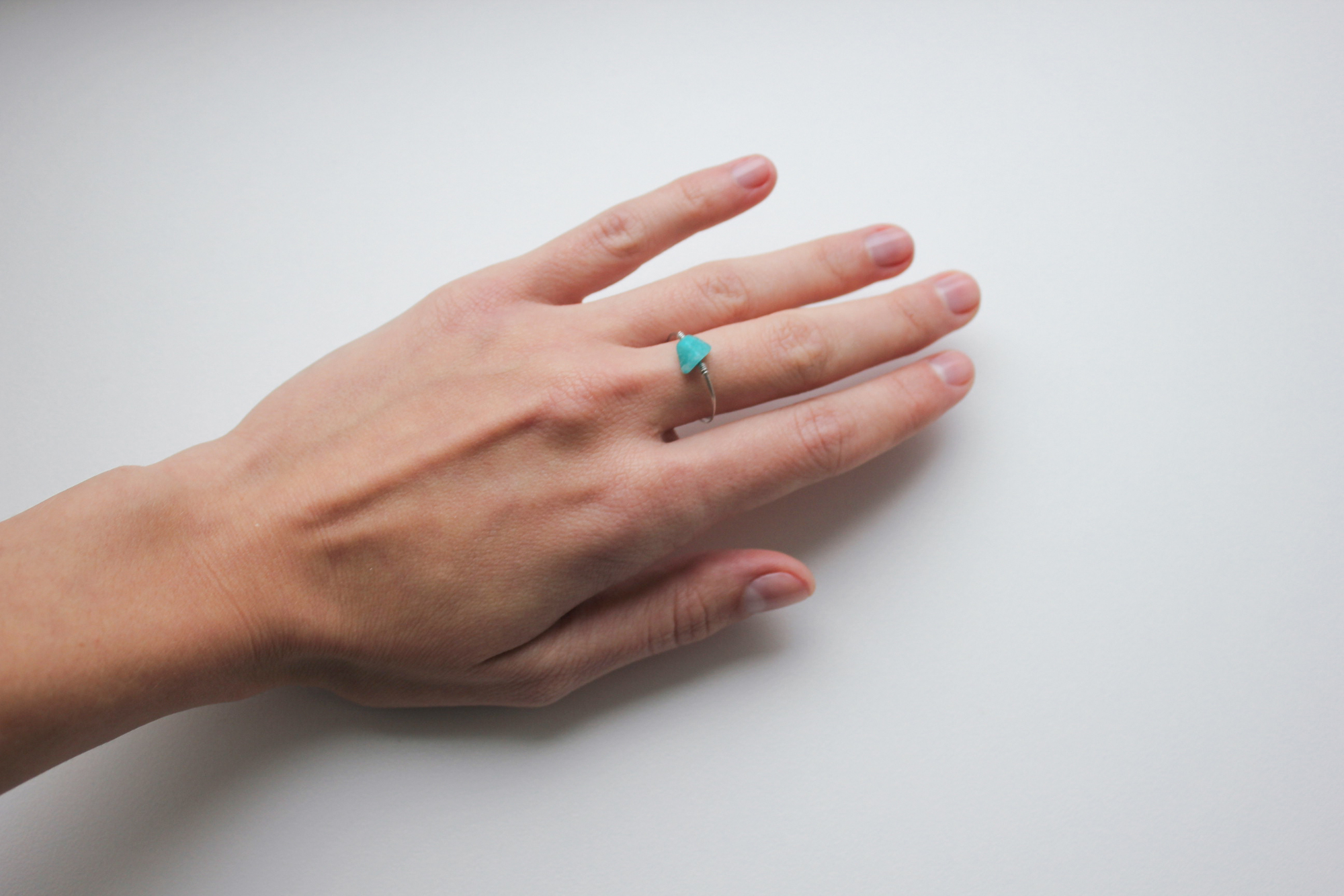 Кольцо с амазонитом