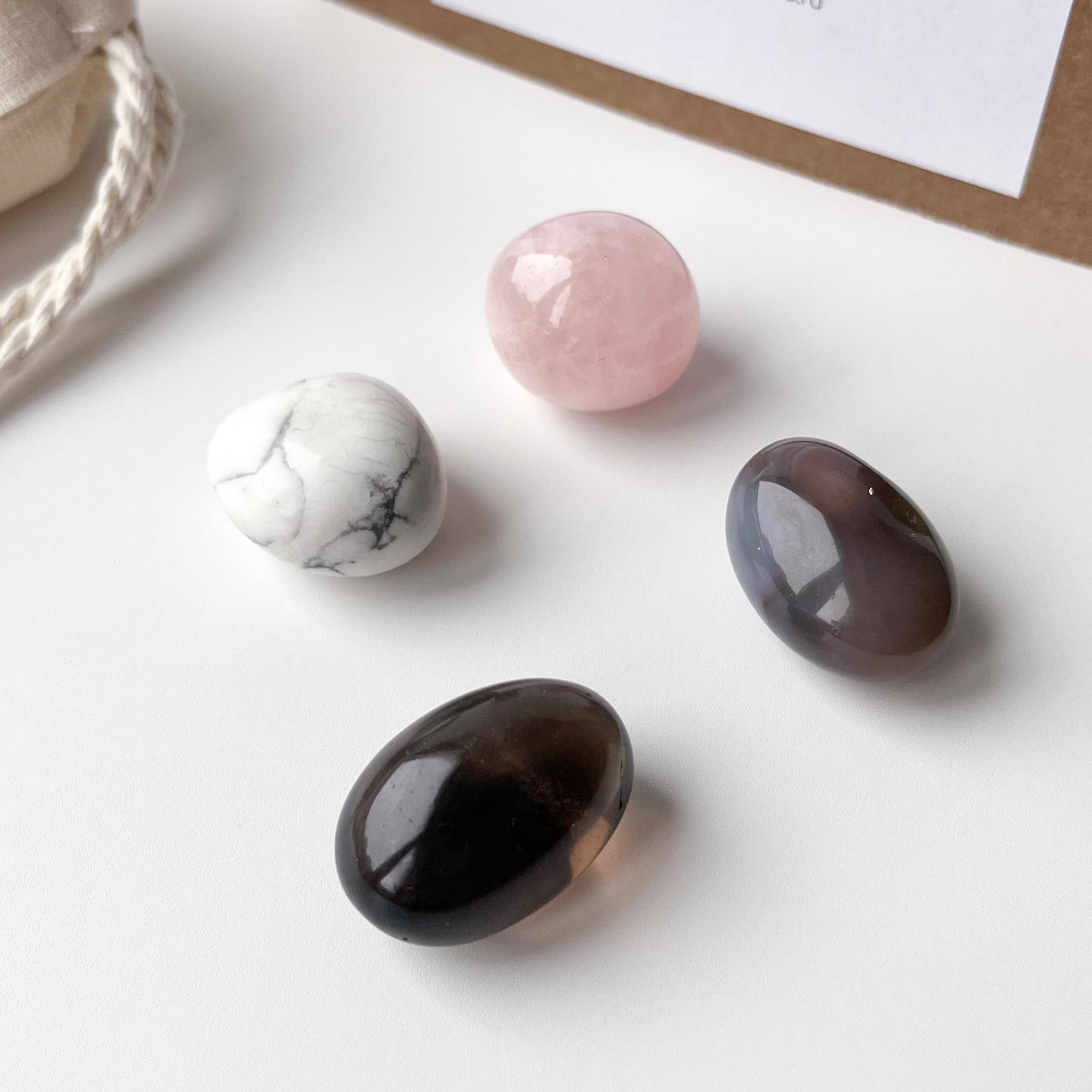 СЕТ ИЗ НАТУРАЛЬНЫХ КАМНЕЙ ДЛЯ ЗНАКА ЗОДИАКА - ТЕЛЕЦ