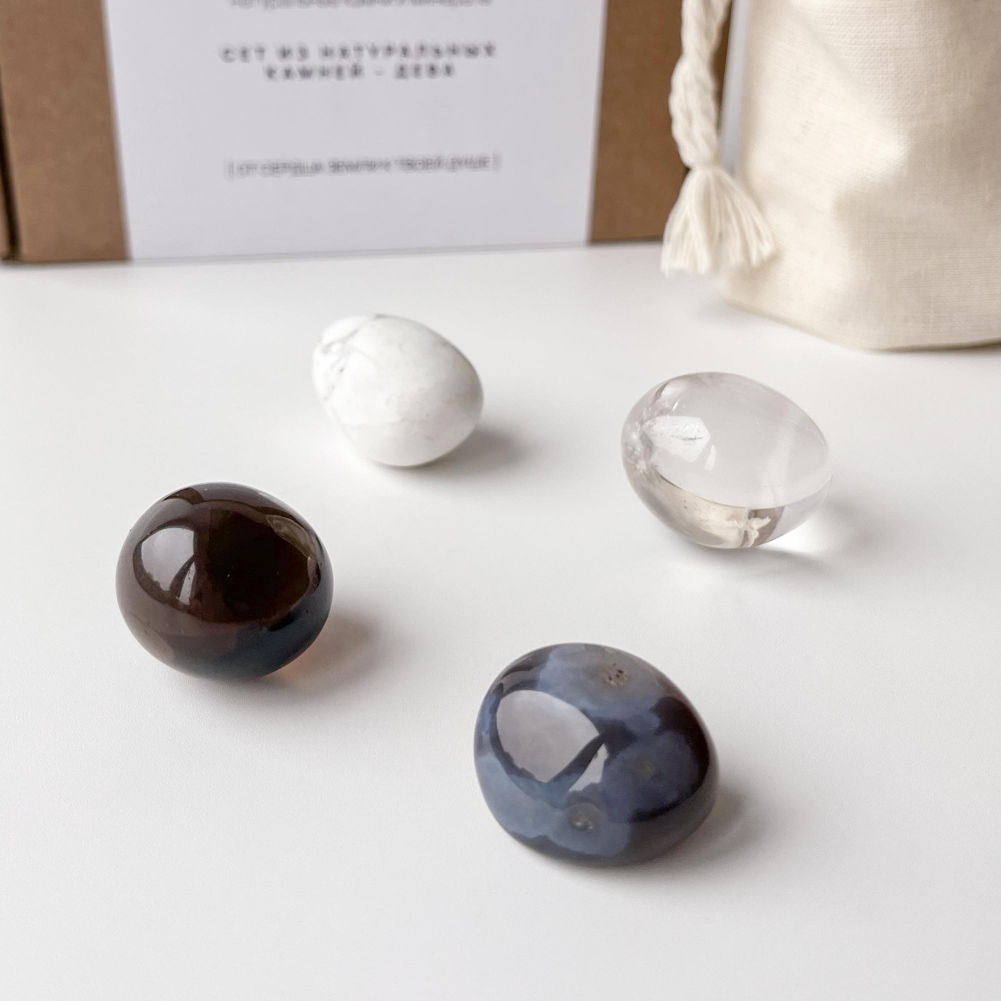 СЕТ ИЗ НАТУРАЛЬНЫХ КАМНЕЙ ДЛЯ ЗНАКА ЗОДИАКА - ДЕВА