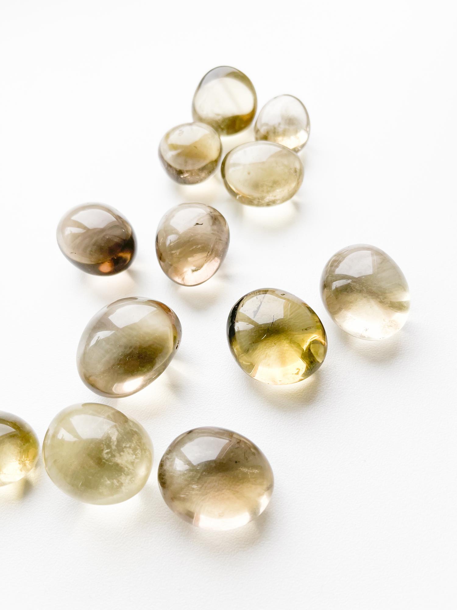 Дымчатый цитрин - галтовка