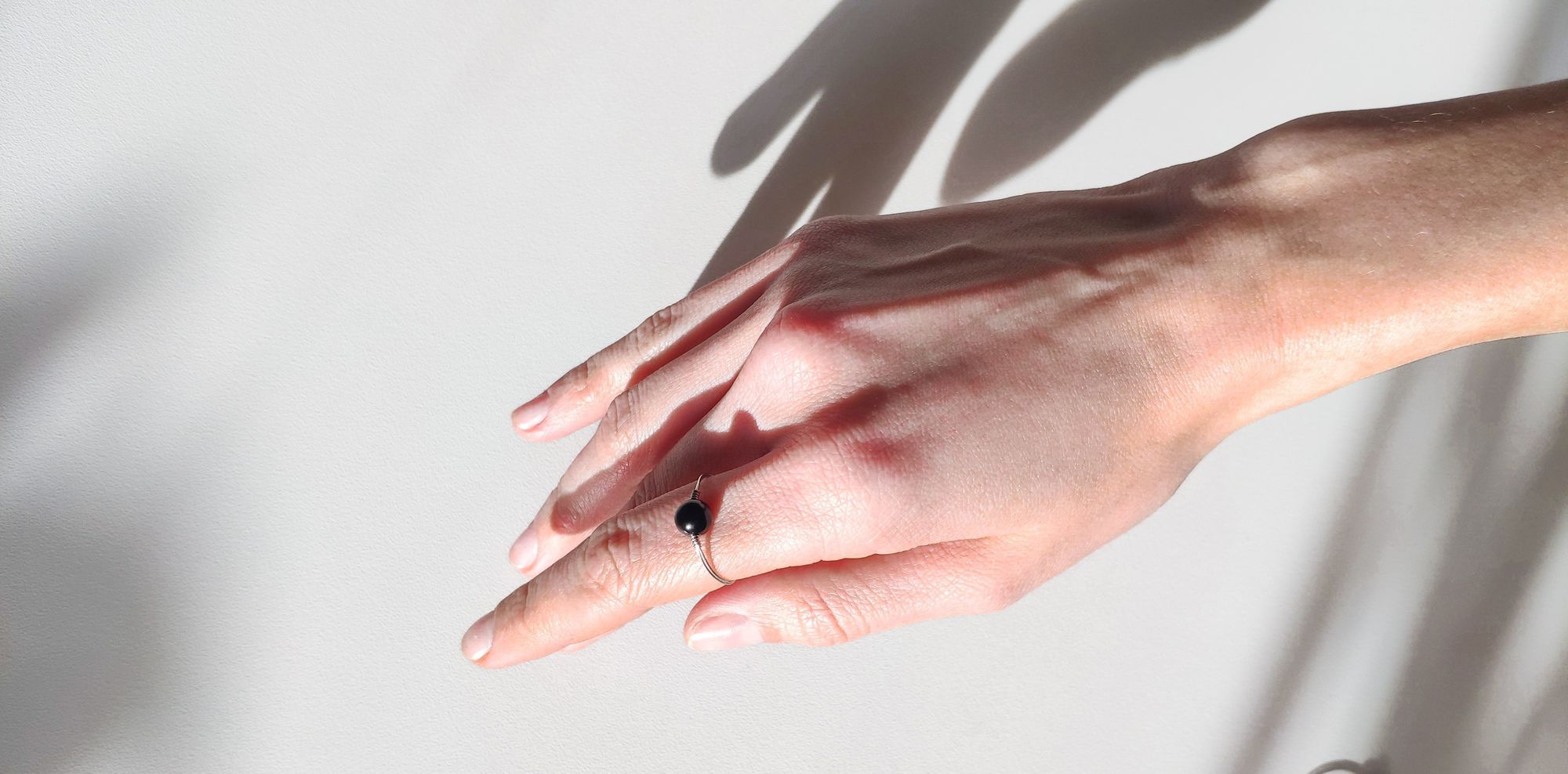 Кольцо с агатом