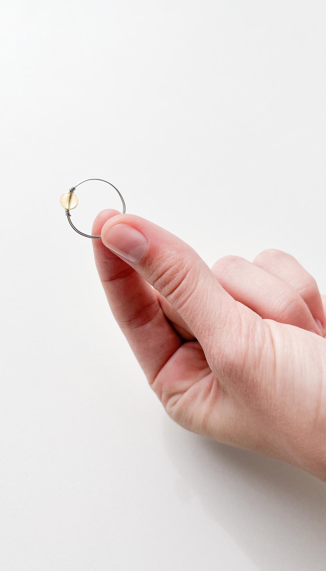 Кольцо с цитрином