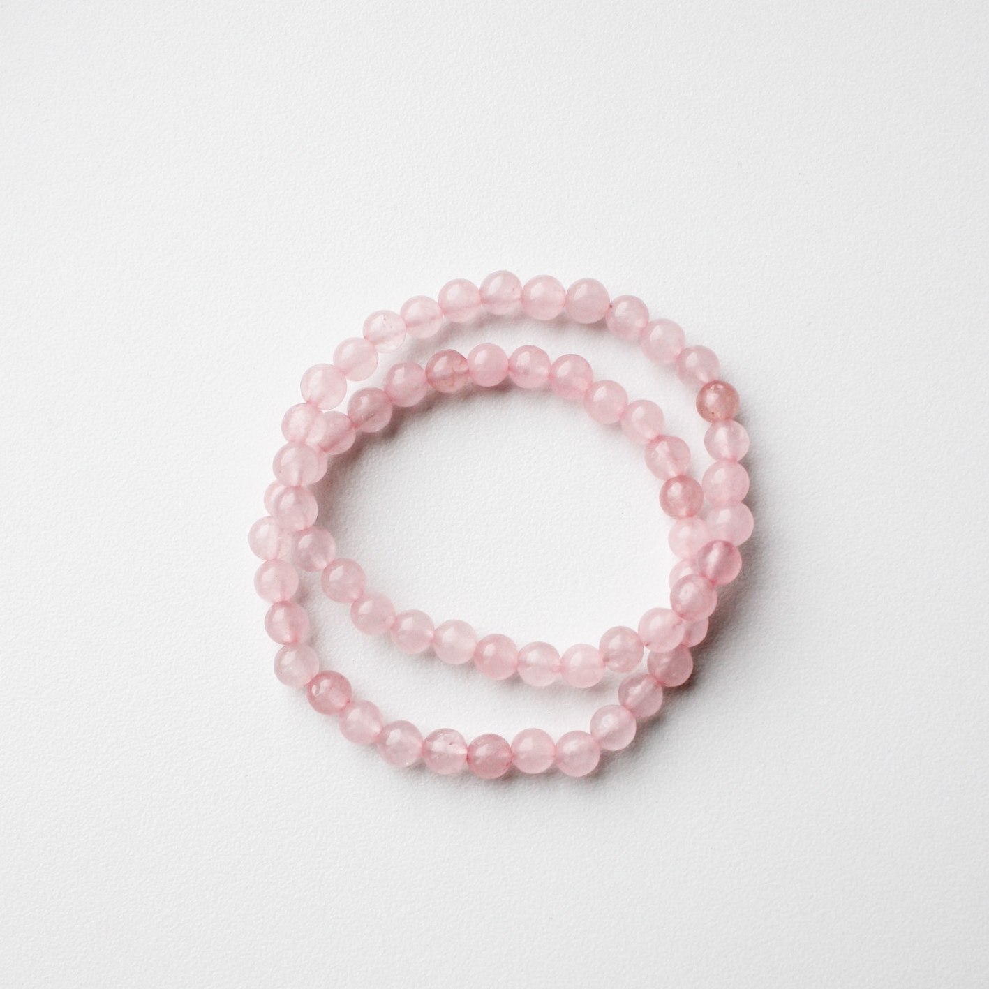 Браслет из розового кварца