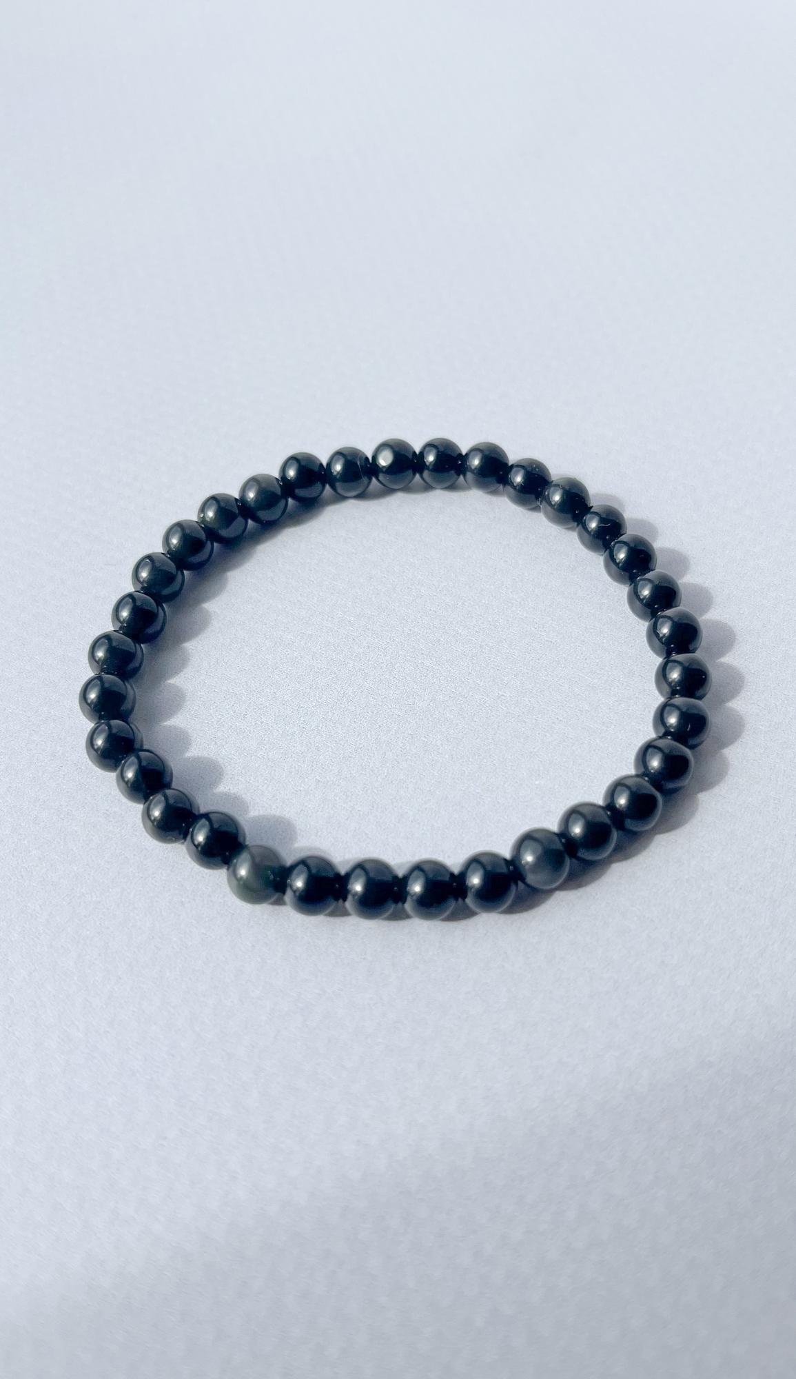 Браслет из радужного обсидиана