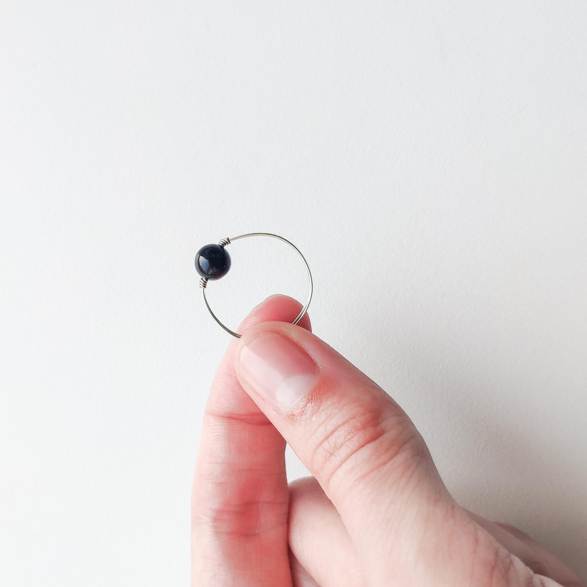 Кольцо с турмалином