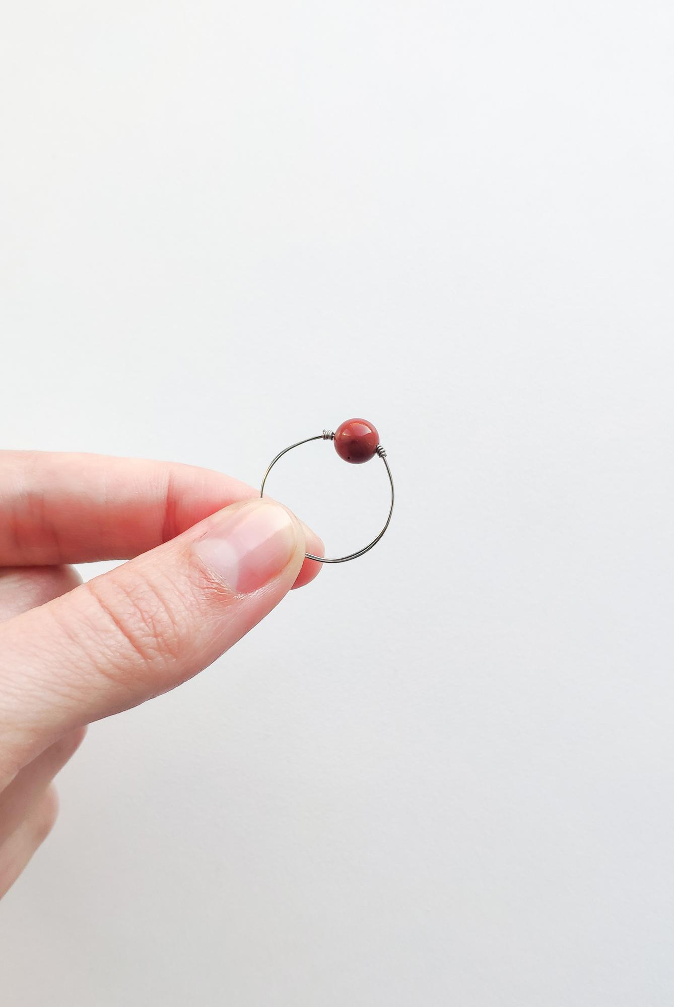 Кольцо с яшмой