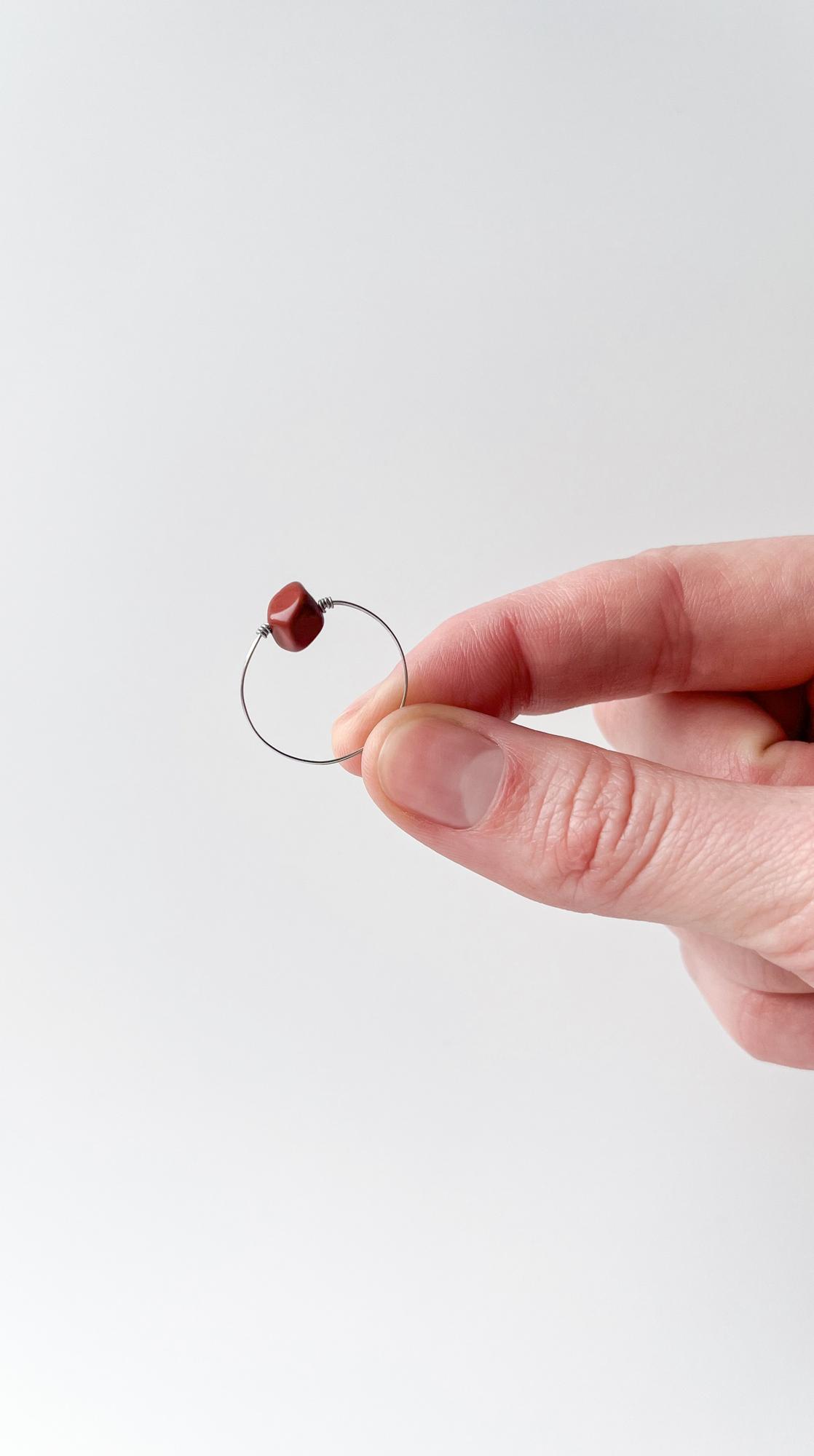 Кольцо с яшмой