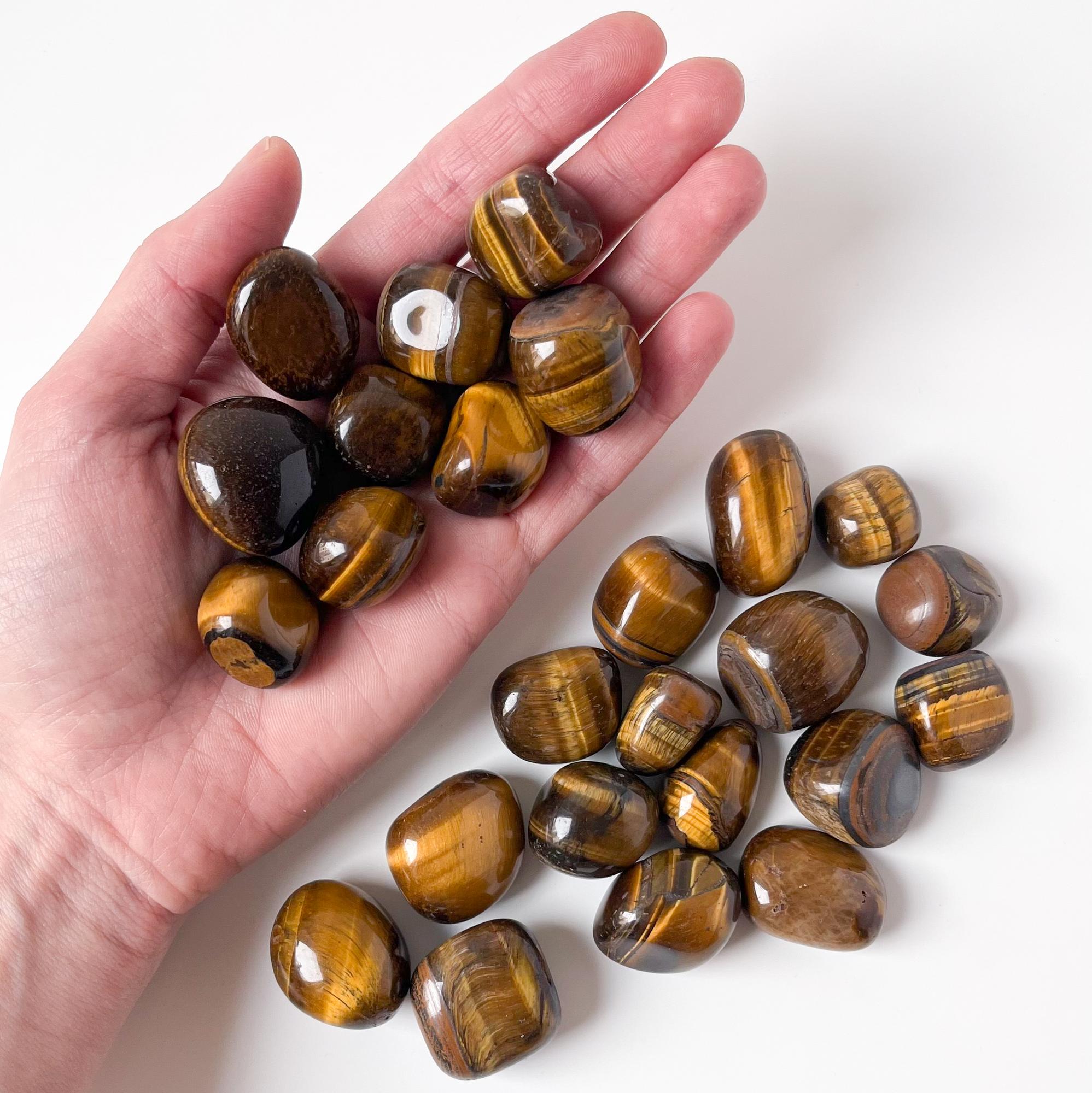 Тигровый глаз - галтовка