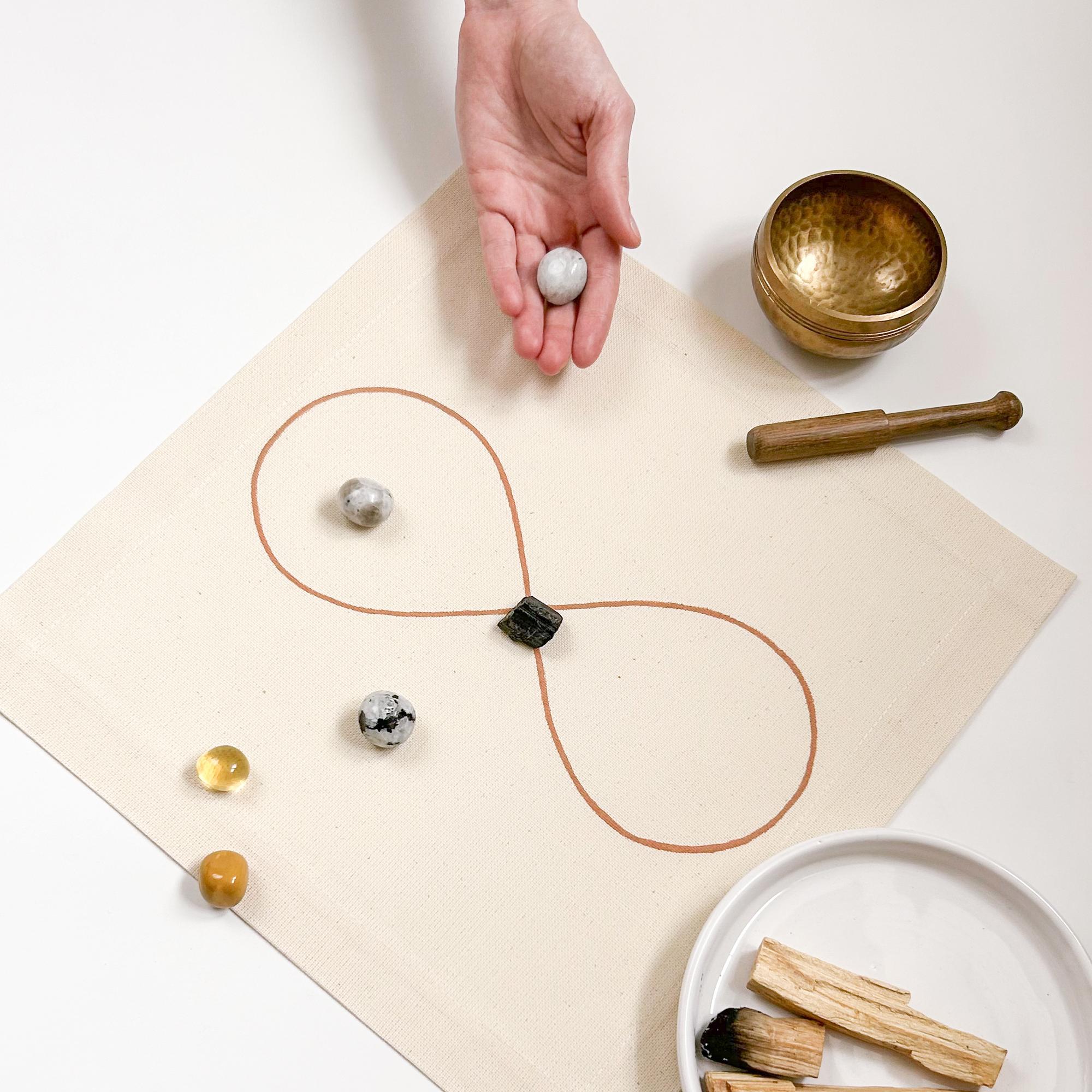 Коврик для работы с кристаллической решеткой - Бесконечность - Охра