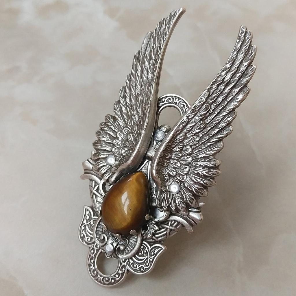 Кольцо "Ангел" Тигровый Глаз