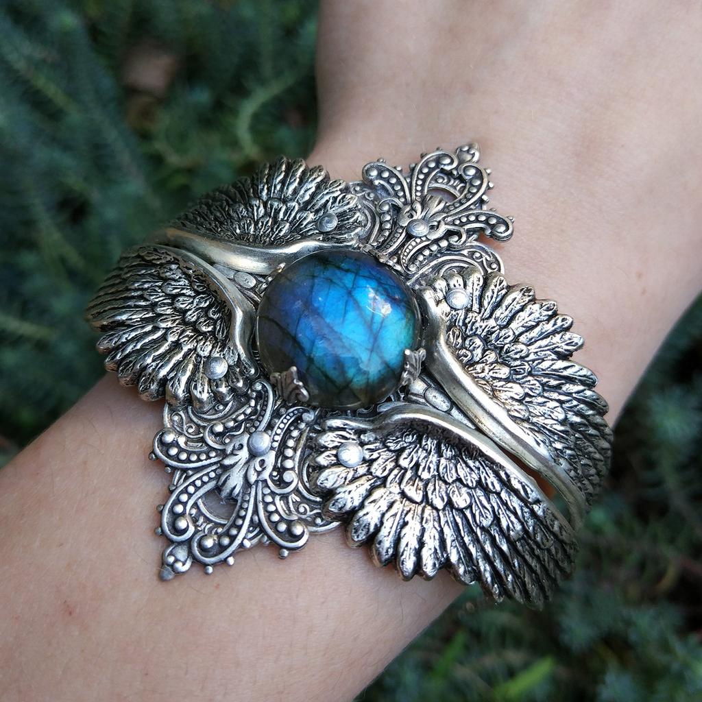 Браслет "Ангел" Лабрадорит (Лабрадор, Спектролит)