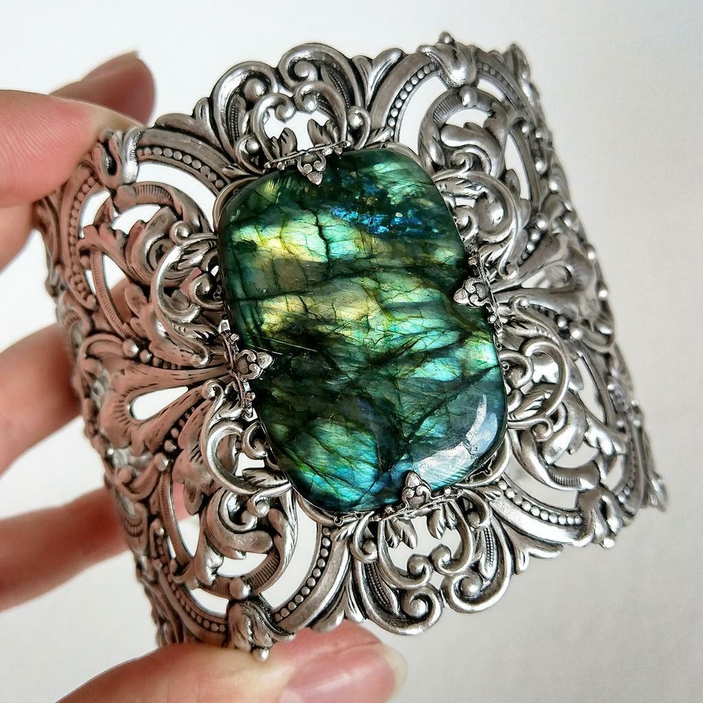 Браслет "Ленора" Лабрадорит (Лабрадор, Спектролит)