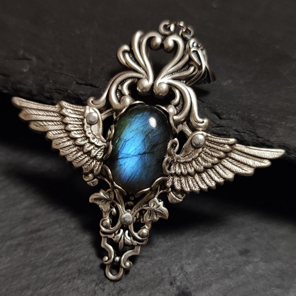 Кулон "Маргарита" Лабрадорит (Лабрадор, Спектролит)