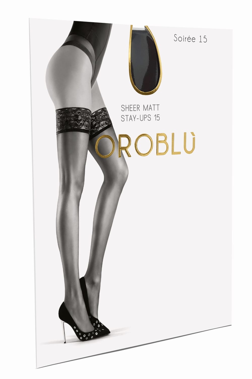 Чулки с кружевной каймой Oroblu Soiree 15