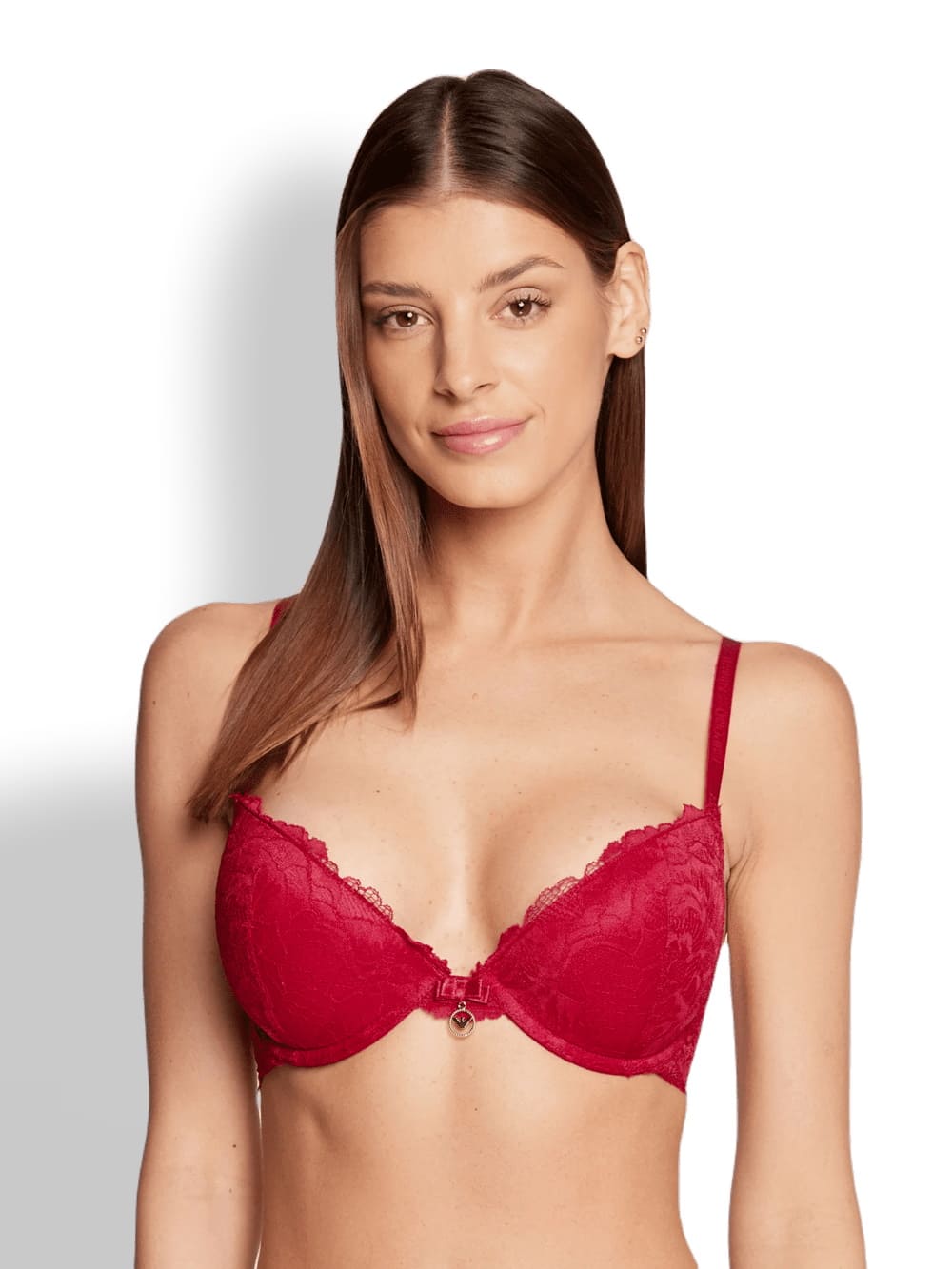 Кружевной бюстгальтер пуш-ап Emporio Armani 167394 2F206