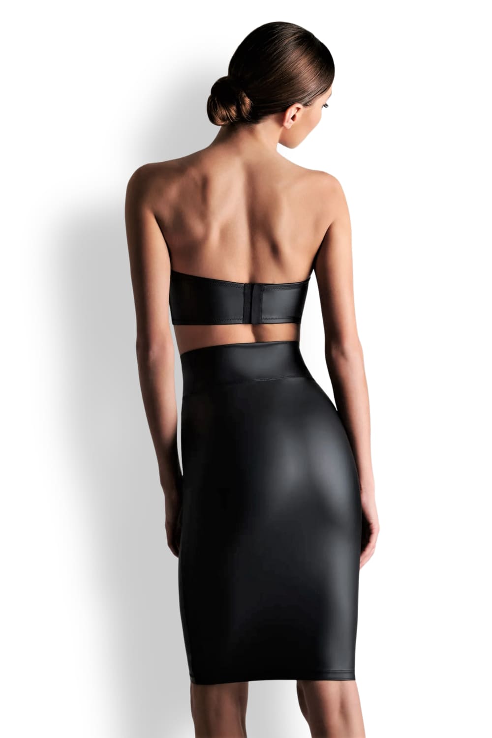 Юбка из матовой кожи Maison Close 561429