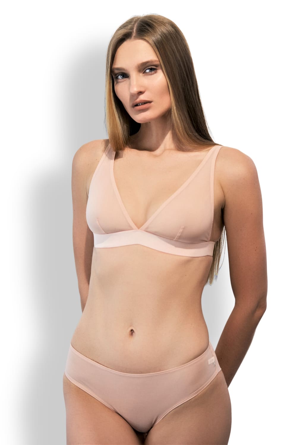 Бюстгальтер треугольник на эластичной резинке D nu D L703 SG