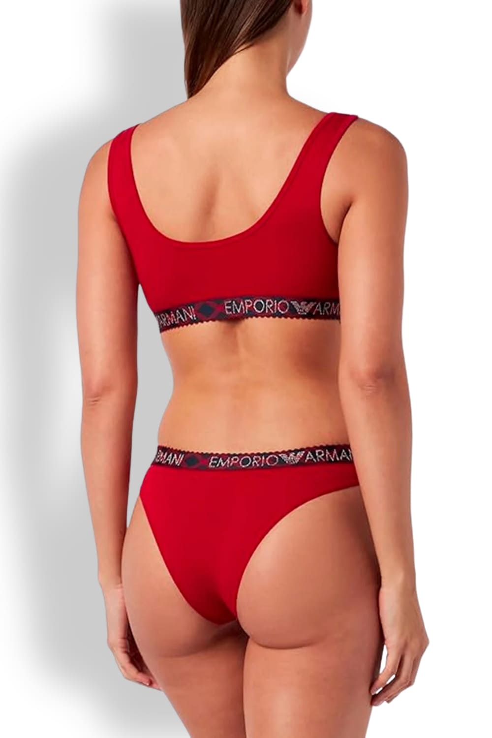 Комплект из бюстгальтера с мягкой чашкой и трусиков бразилиано Emporio Armani 164758 3F225