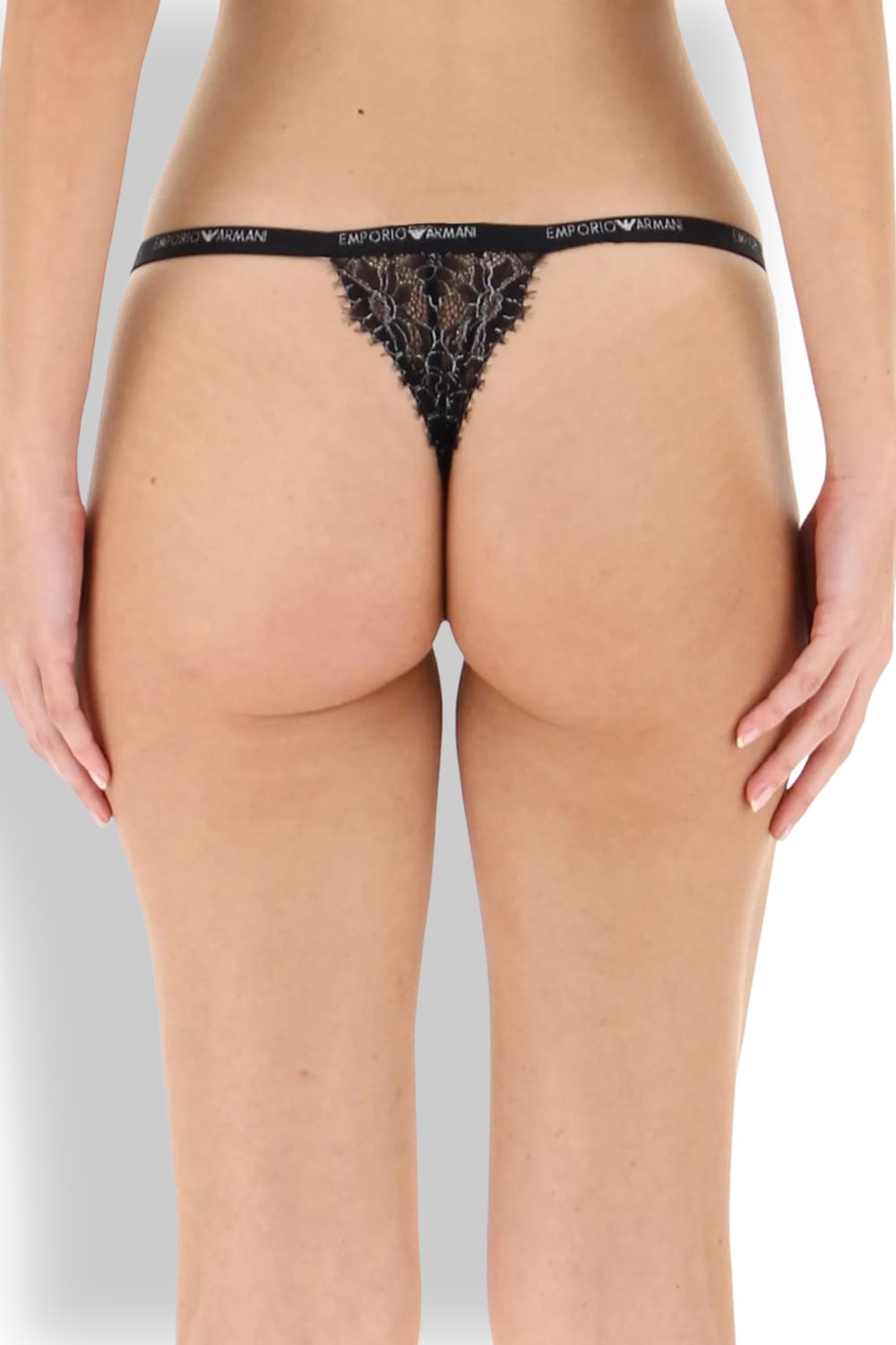 Кружевные трусы стринги Emporio Armani 164282 3F207