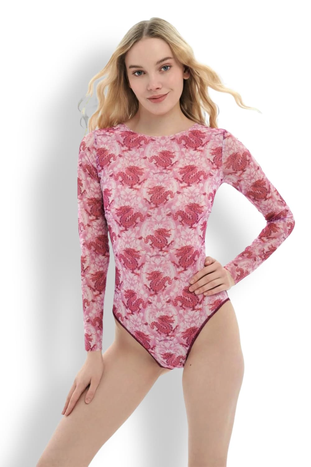 Купальник сплошной с длинным рукавом Драконы RoDaSoleil