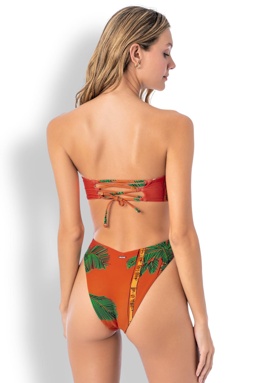 Слитный купальник бандо с двусторонним принтом Maaji Cali Sunset Soleil PT2469SOC004