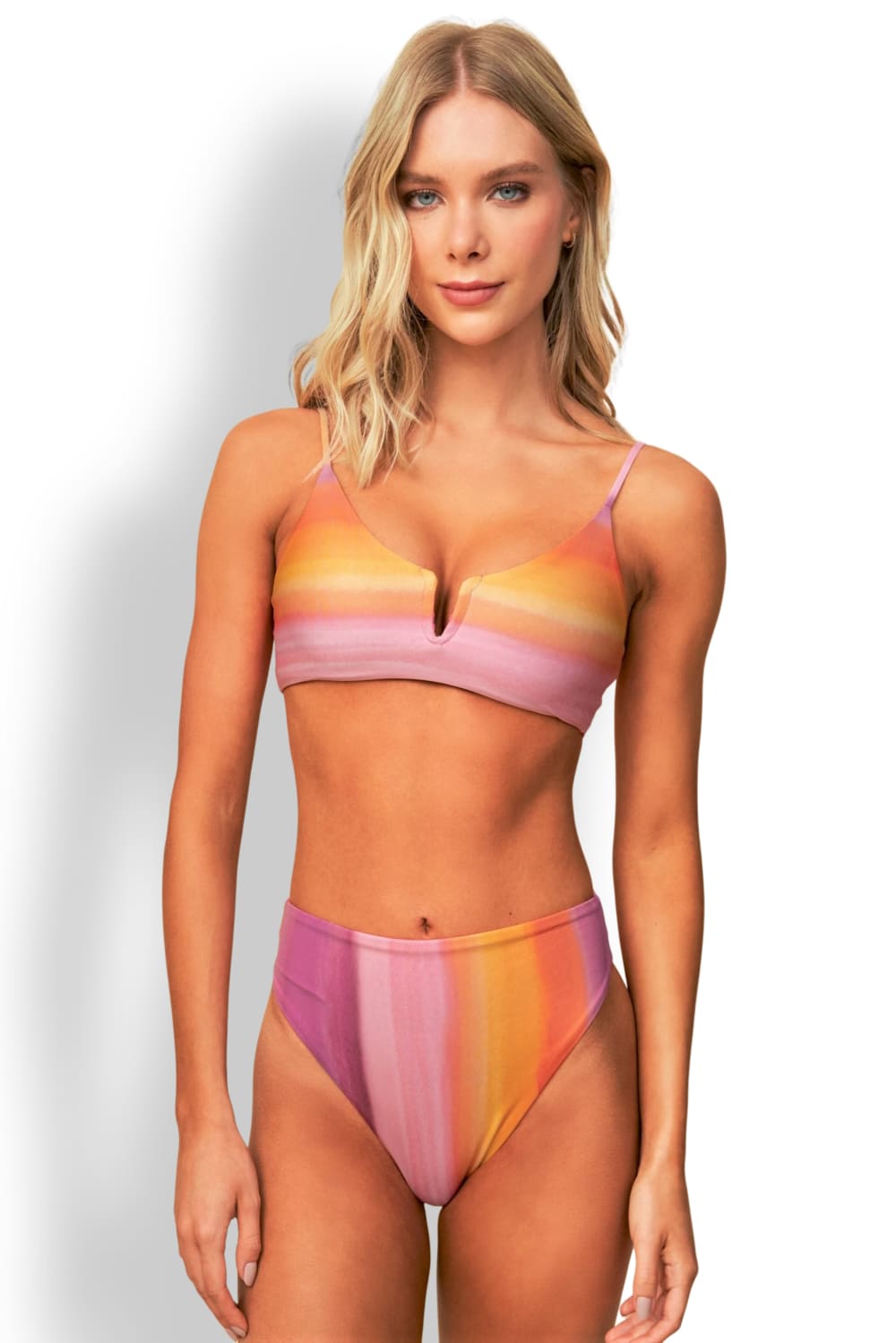 Двусторонний купальник бралетт с V-образным вырезом Maaji Sunrise Dye Vittoria PT5070SBR001