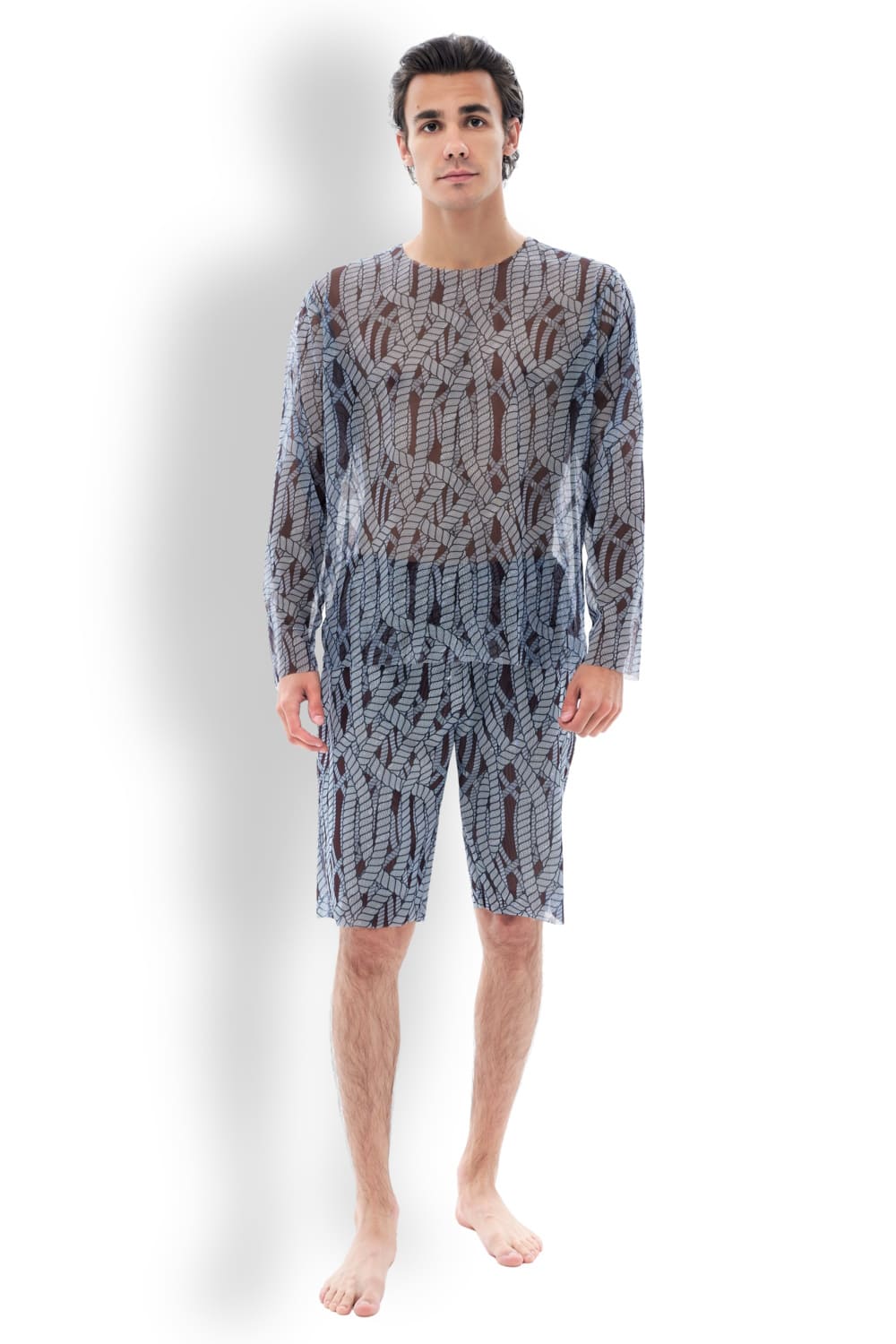 Мужской пляжный комплект (футболка и бермуды) Канаты RoDaSoleil